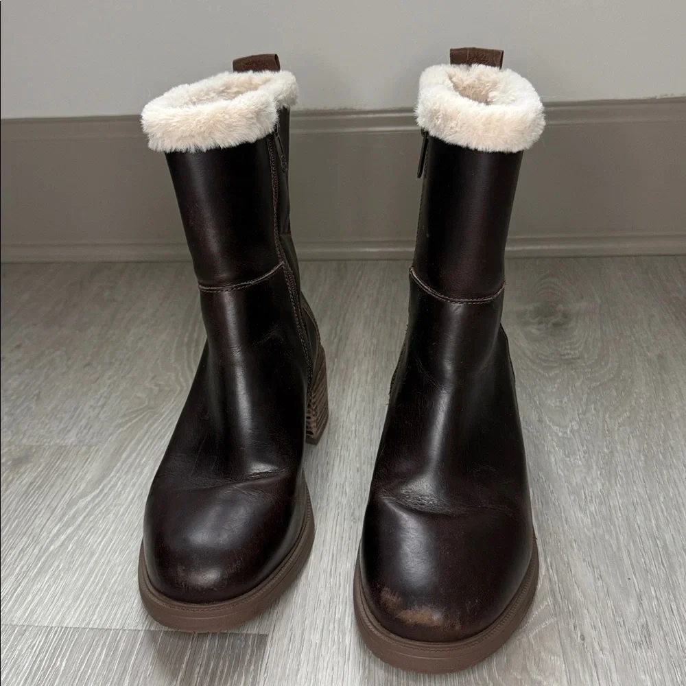 Timberland Dalston Vibe Waterproof Faux Fur Lined Boots | EUC Size 8.5 - Picture 7 of 12